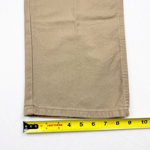Wrangler Men's Heritage Low Stretch Relaxed Tan Carpenter Pants Size 40x32 NWT - Picture 10 of 11